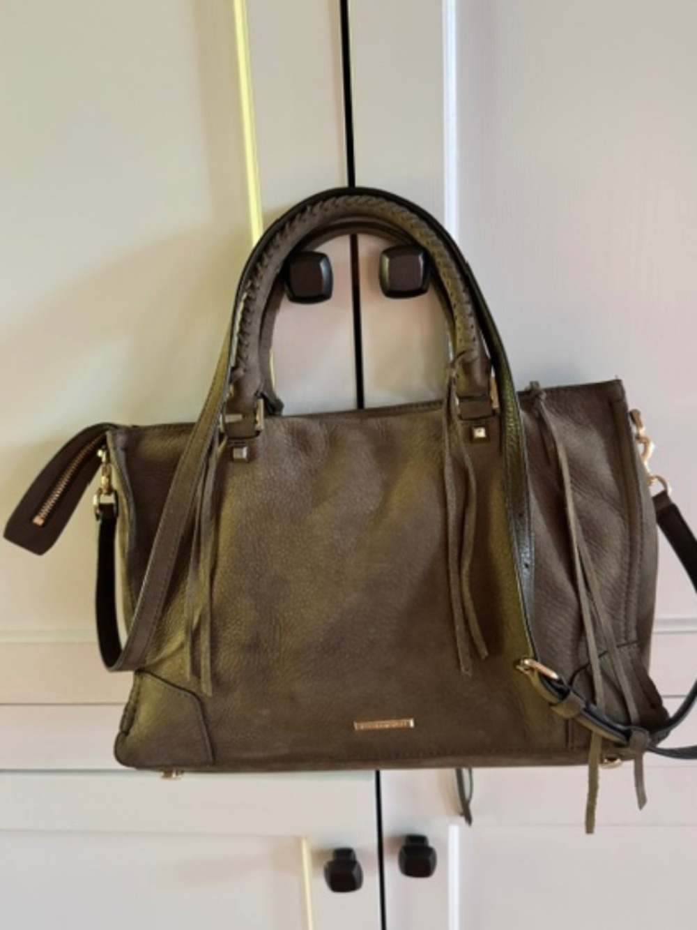 Rebecca Minkoff Regan Suede Satchel/Crossbody Tote